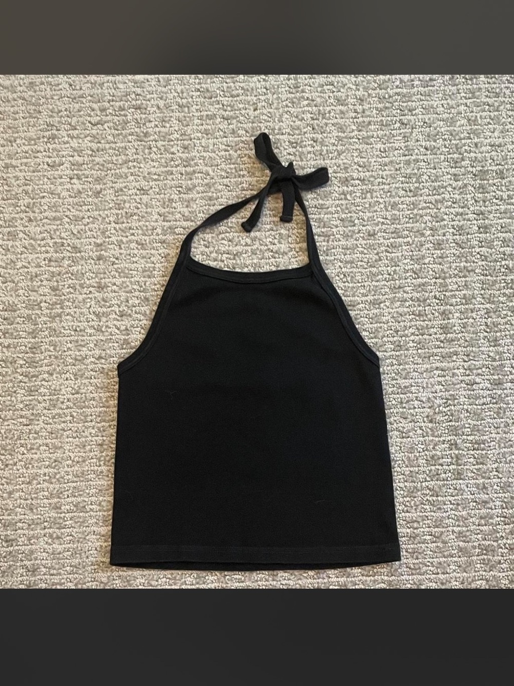 Brandy Melville Black Halter Tank Top